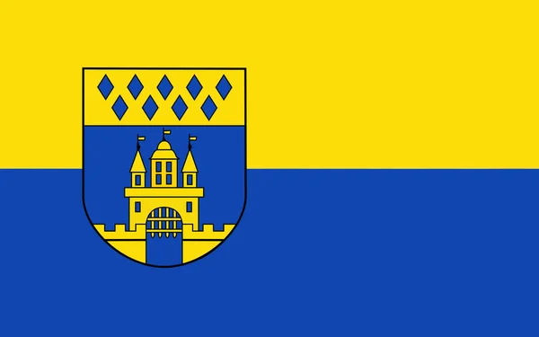 Bandeira Steinfurt Uma Cidade Alemanha Localizada Renânia Norte Vestfália Ilustração — Fotografia de Stock