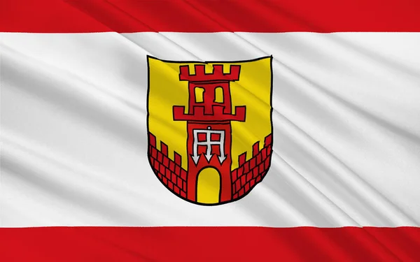 Flaga Warendorf Miasto Niemczech Kraju Związkowym Nadrenia Północna Westfalia Ilustracja — Zdjęcie stockowe