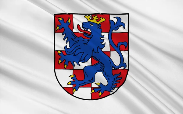 Zászló Birkenfeld Egy Kerület Landkreis Rajna Vidék Pfalz Németország — Stock Fotó