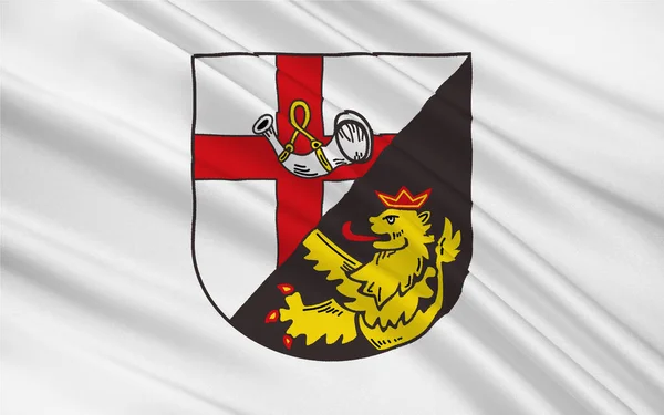 Flagge Von Cochem Zell Ist Ein Kreis Nordwesten Von Rheinland — Stockfoto