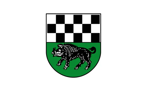 Flagge Von Kirchheimbolanden Der Hauptstadt Des Donnersbergkreises Ist Eine Stadt — Stockfoto