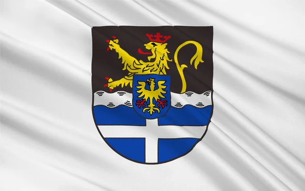Флаг Гермерсхайма Район Kreis Юго Востоке Рейнланд Пфальца Германия — стоковое фото