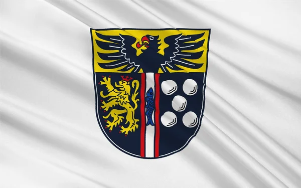 Прапор Кайзерслаутерна Район Kreis Півдні Рейнланд Пфальц Німеччина — стокове фото