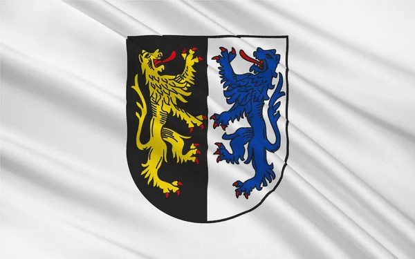 Flaggan Kusel Ett Distrikt Kreis Södra Rheinland Pfalz Tyskland — Stockfoto