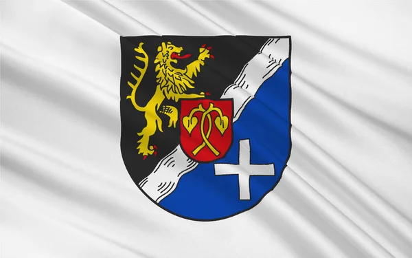 Σημαία Της Ρηνανίας Παλατινάτου Είναι Μια Περιοχή Kreis Στα Ανατολικά — Φωτογραφία Αρχείου