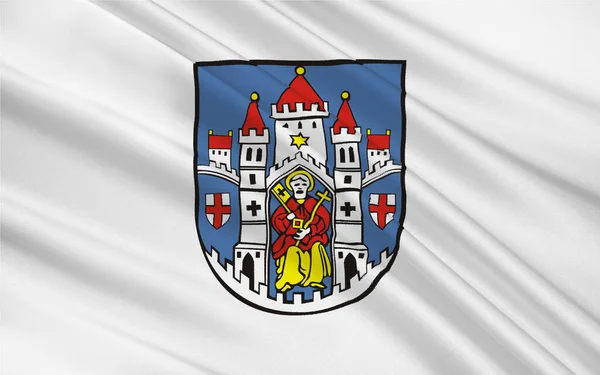 Flag Montabaur Місто Адміністративний Центр Westerwaldkreis Рейнланд Пфальці Німеччина — стокове фото