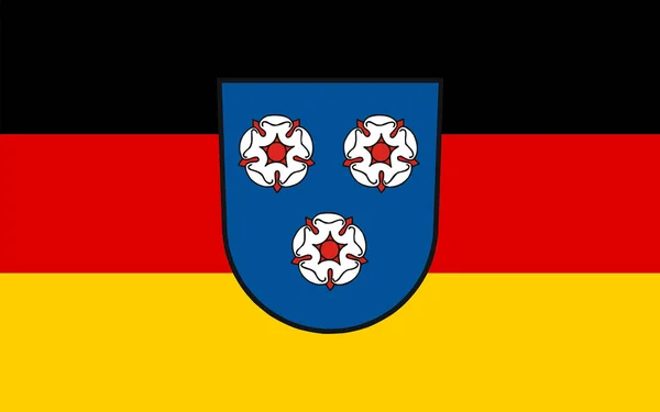 Flag Mettlach Een Gemeente Duitse Deelstaat Saarland Gelegen Het Landkreis — Stockfoto