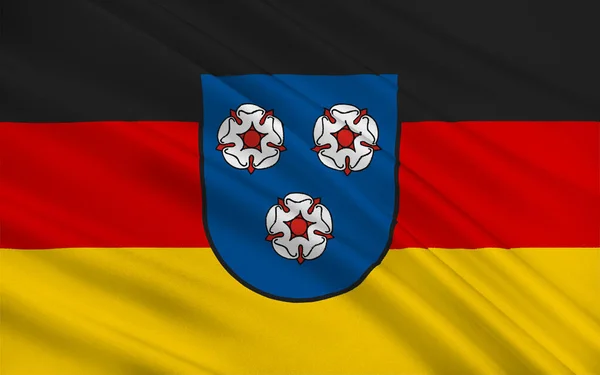 Vlajka Mettlach Obec Okrese Merzig Wadern Sársku Německo — Stock fotografie