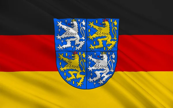 Flagge Des Regionalverbandes Saarbrücken Ist Ein Kreis Und Eine Stadt — Stockfoto