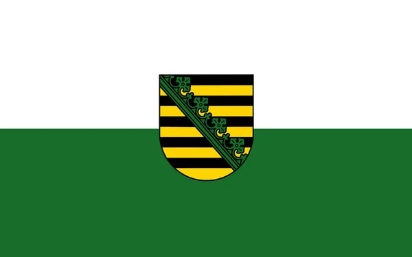 Flag Free State Saxony Federal State Germany Illustration — Stock Photo, Image