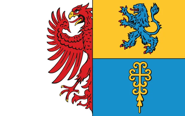Флаг Altmarkkreis Salzwedel Округ Саксонии Анхальт Германия — стоковое фото