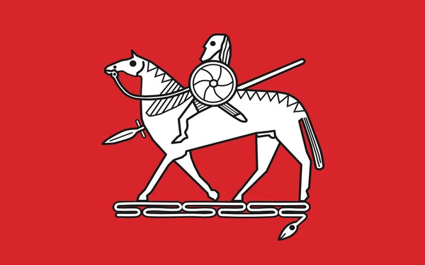 Bendera Borde Sebuah Distrik Saxony Anhalt Jerman — Stok Foto