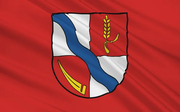 Vlag Van Borde Een District Saksen Anhalt Duitsland Illustratie — Stockfoto