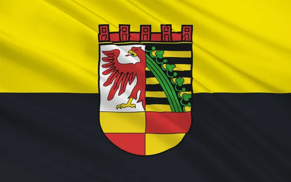 Dessaus Flagga Sachsen Anhalt Tyskland Illustration — Stockfoto