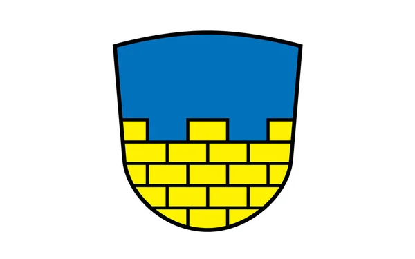 Флаг Баутцена Округ Саксонии Германии — стоковое фото