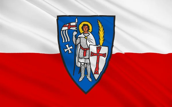 Flaga Eisenach Jest Miastem Turyngii Niemcy — Zdjęcie stockowe