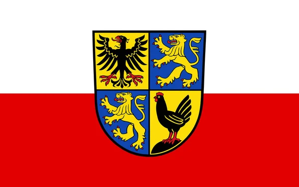 Vlajka Ilm Kreis Okres Durynsku Německo — Stock fotografie