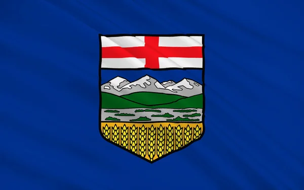 Bandera Alberta Una Provincia Canadá — Foto de Stock