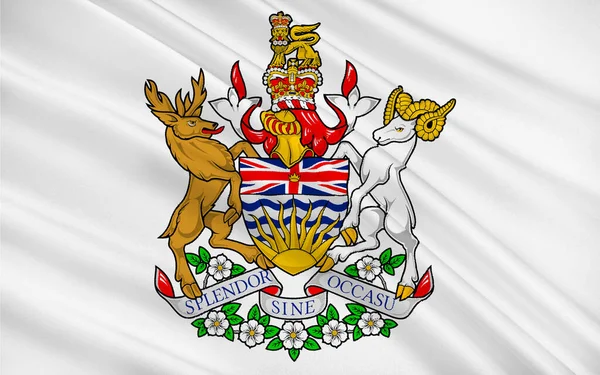 ブリティッシュコロンビア州の国旗 Flag British Columbia 通称Bc カナダの西海岸に位置する州である — ストック写真
