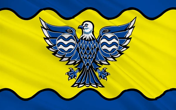 Flag of Burnaby is a city in British Columbia, Canada, located immediately to the east of Vancouver