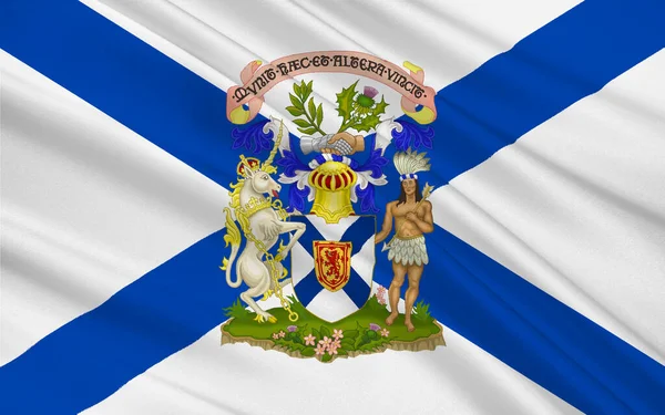 Σημαία Της Νέας Σκωτίας Είναι Μία Από Τις Τρεις Θαλάσσιες — Φωτογραφία Αρχείου