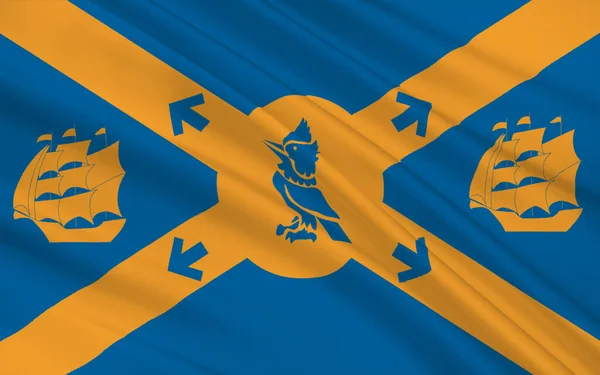Флаг Галифакса Юридически Известный Галифаксский Краевой Муниципалитет Hrm Столица Провинции — стоковое фото