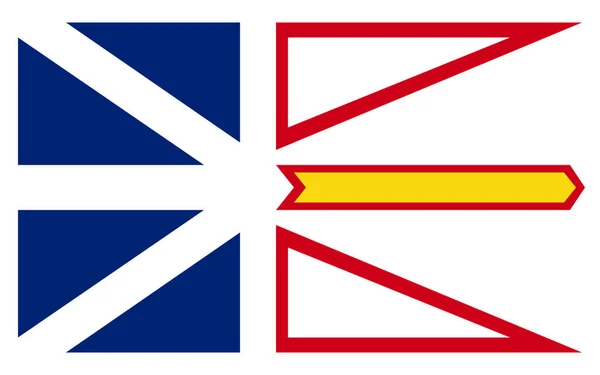 Bandera Terranova Labrador Provincia Más Oriental Canadá — Foto de Stock
