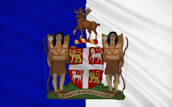 Vlajka Newfoundlandu Labradoru Nejvýchodnější Provincií Kanady — Stock fotografie