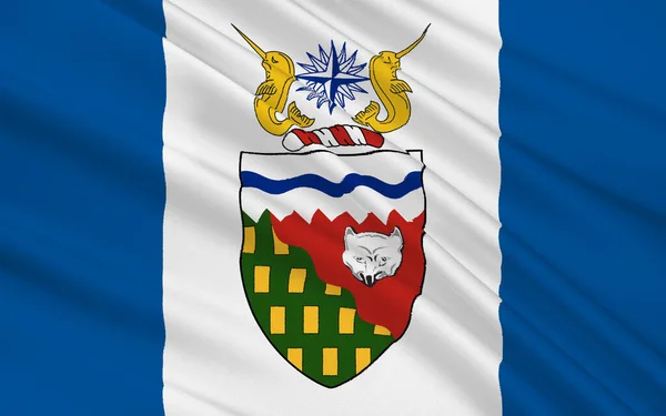 Flagga För Nordvästra Territoriet Nwt Ett Territorium Kanada — Stockfoto