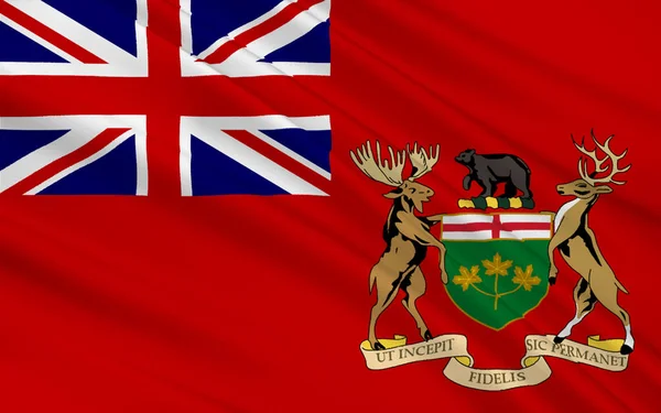 Bandiera Dell Ontario Una Delle Dieci Province Del Canada Situata — Foto Stock