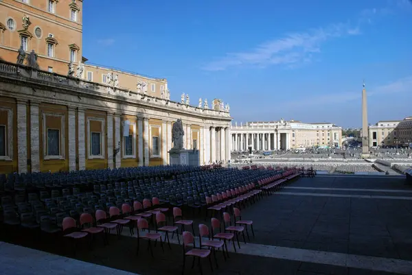 Roma Italia Ottobre 2009 Cortile Interno Del Vaticano Basilica San — Foto Stock