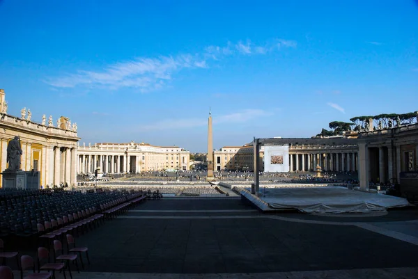 Roma Italia Octubre 2009 Patio Interior Del Vaticano Basílica San — Foto de Stock