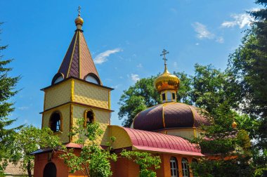 Ortodoks Kutsal Şekil Değiştirme (Kurtarıcı Şekil Değiştirme) kilisesi 1858 'den sonra inşa edilmedi. Psebay 'de. Krasnodar bölgesi. Rusya.