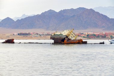 1982 'de adanın kıyısındaki Kızıl Deniz' de bir kazazede olan Zorba.