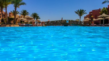 Sharm El Sheikh, Mısır - 17 Nisan 2014: Sharm el Sheikh of Egypt 'da Deniz Yaşamı Oteli Bölgesi (Sea Group)