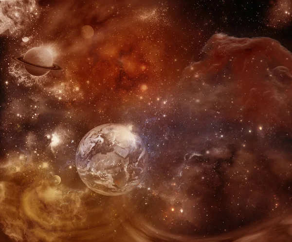 Фантастична Галактика Елементи Цього Зображення Обладнані Наса — стокове фото
