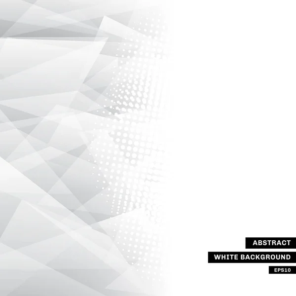 Módní Bílé Pozadí Abstraktní Šablony Šedé Nízké Poly Polotónů Kopie — Stockový vektor