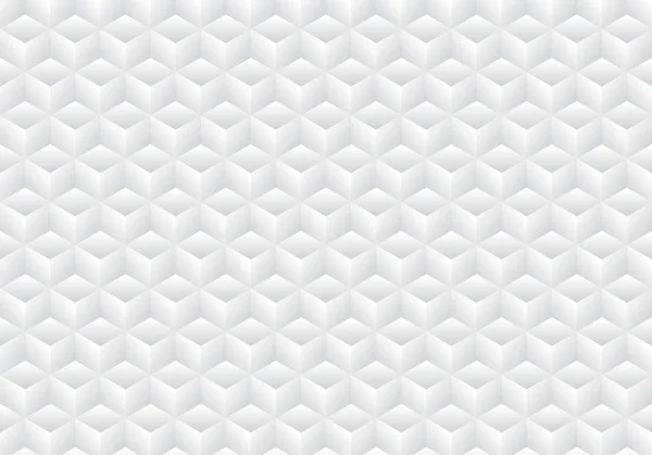Simmetria geometrica realistica 3D colore gradiente bianco e grigio cu — Vettoriale Stock