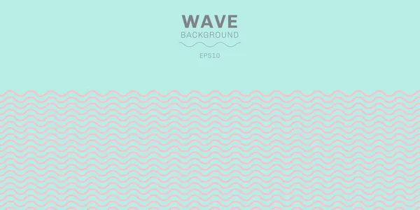 Mavi backgrou üzerinde Soyut pembe pastel renk dalgaları çizgileri desen — Stok Vektör
