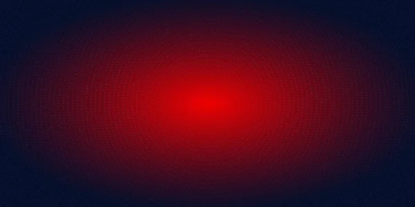 Padrão de pontos radiais vermelho abstrato meio-tom no gradiente azul escuro —  Vetores de Stock