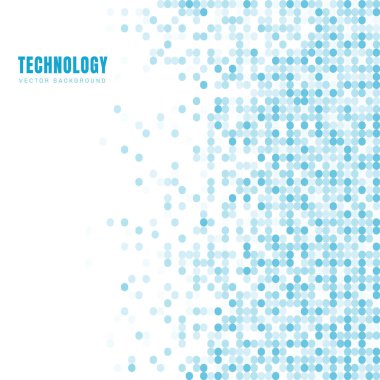 Soyut geometrik beyaz ve mavi oval veya daireler desen backgr