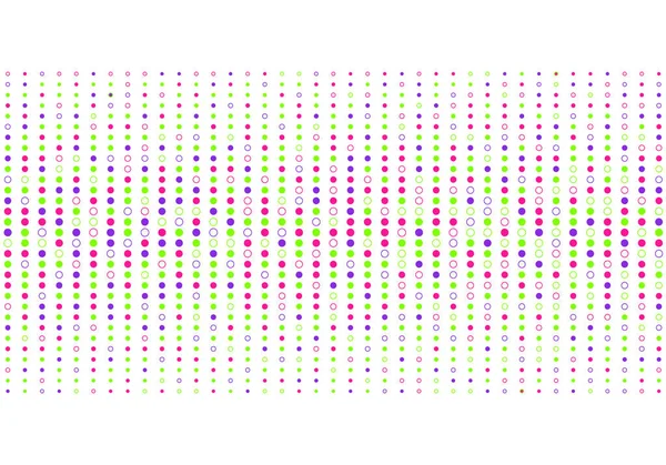 Streszczenie kolorowe kropki wzór półtonowy styl na białym oświetlenie tła — Wektor stockowy