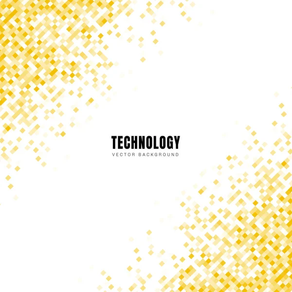 Beyaz sırt üzerinde soyut diyagonal geometrik sarı kareler desen