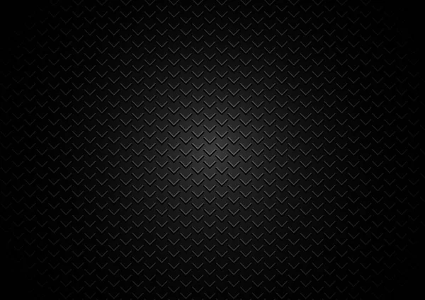 Gabarit abstrait en métal motif triangles grill sur fond noir — Image vectorielle