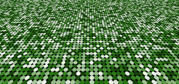 Abstraktes Muster Grün Schimmern Perspektivischen Hintergrund Mit Kreisen Glänzend Hell — Stockvektor