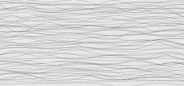 Soyut siyah dalgalı ya da dalga çizgileri ve beyaz arkaplandaki eğriler. Vektör illüstrasyonu