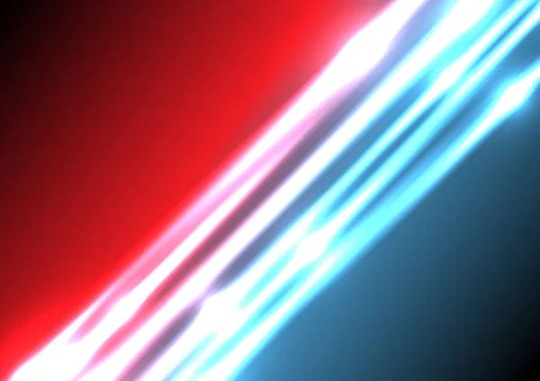 摘要蓝光和红光效果背景 为您的文字提供空间 矢量说明 — 图库矢量图片