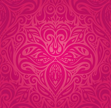 Kırmızı çiçek vektör desen duvar kağıdı tasarım arka plan