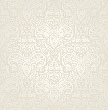 Çiçek dekoratif vintage arka plan Ekru Bege soluk duvar kağıdı desen tasarım düğün 