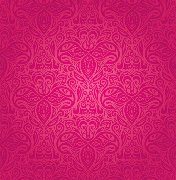 Motif Vectoriel Floral Rouge Fond Conception Papier Peint — Image vectorielle